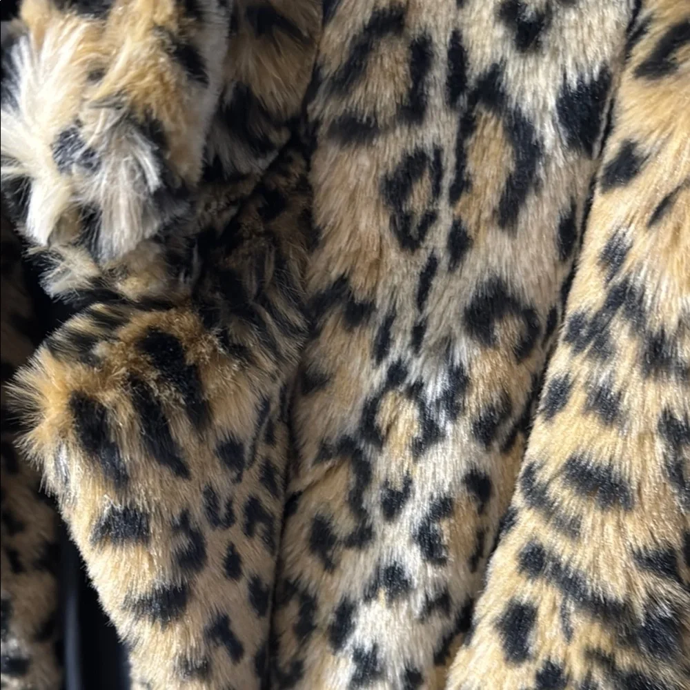 a new day Brown and Black Teddy Jacket Plush Open Front - Picture 3 of 5